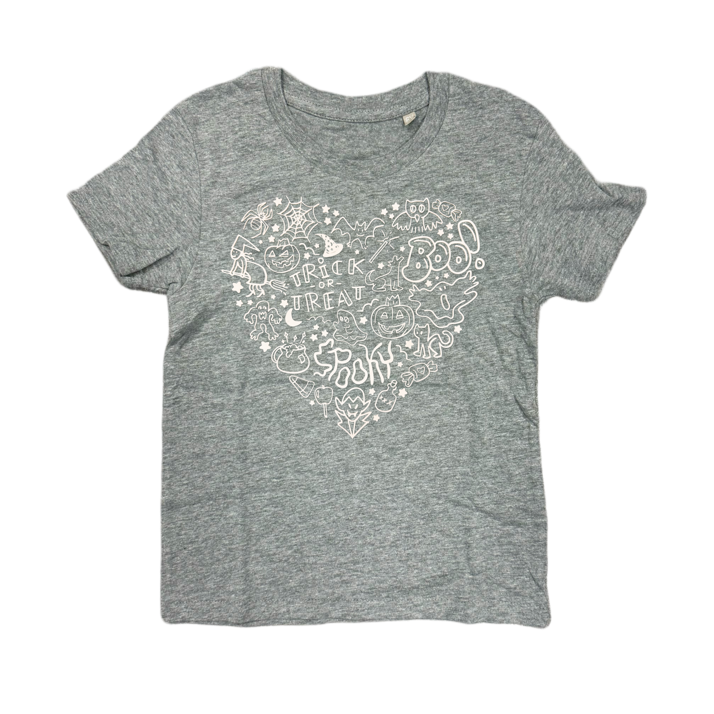 Shirt SPOOKY HEART - grau