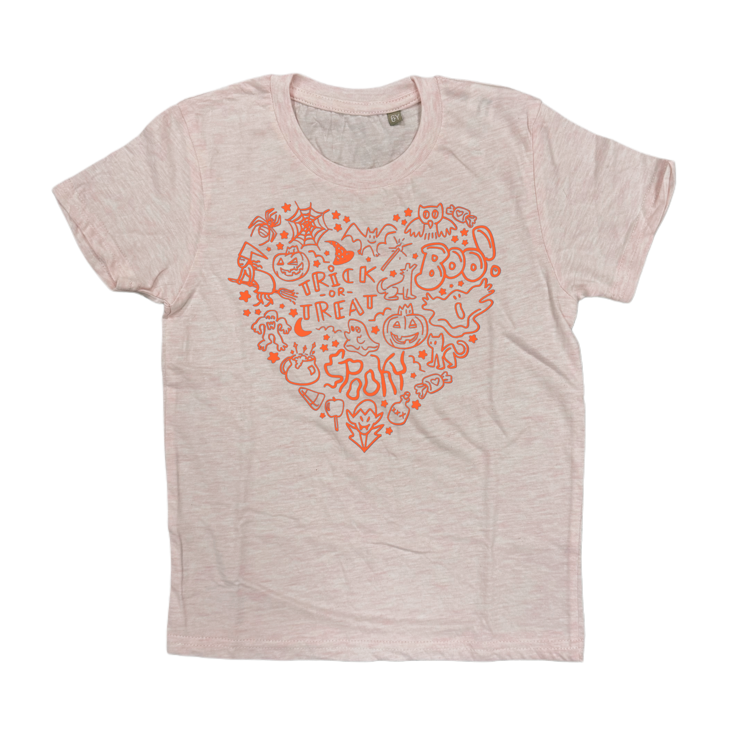 Shirt SPOOKY HEART - rosa