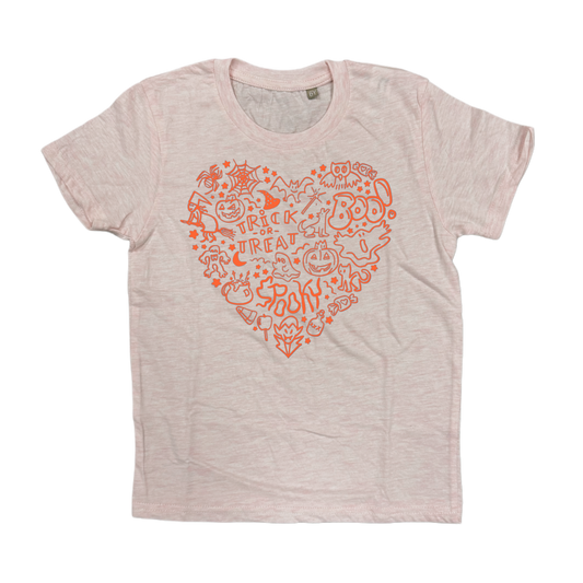 Shirt SPOOKY HEART - rosa