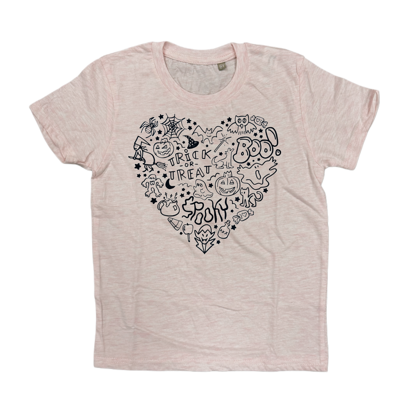 Shirt SPOOKY HEART - rosa