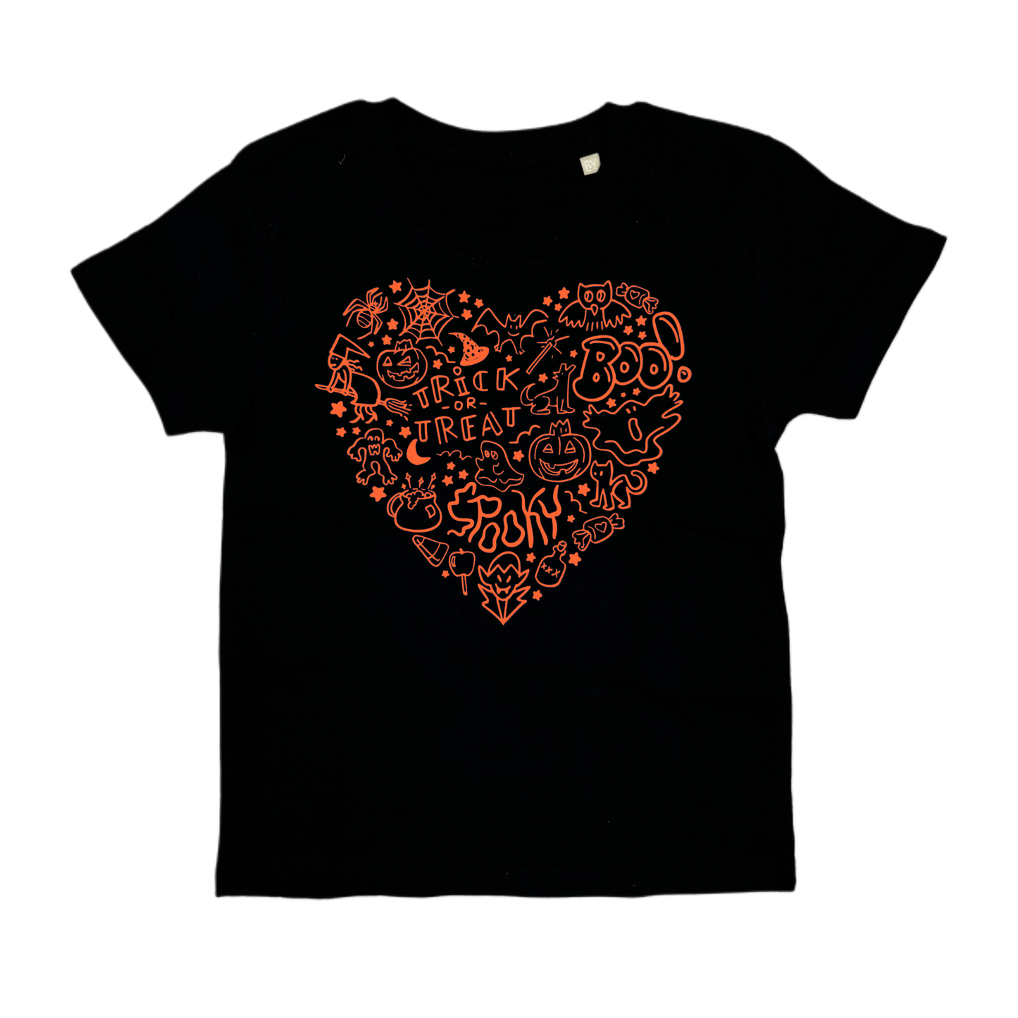 Shirt SPOOKY HEART - schwarz