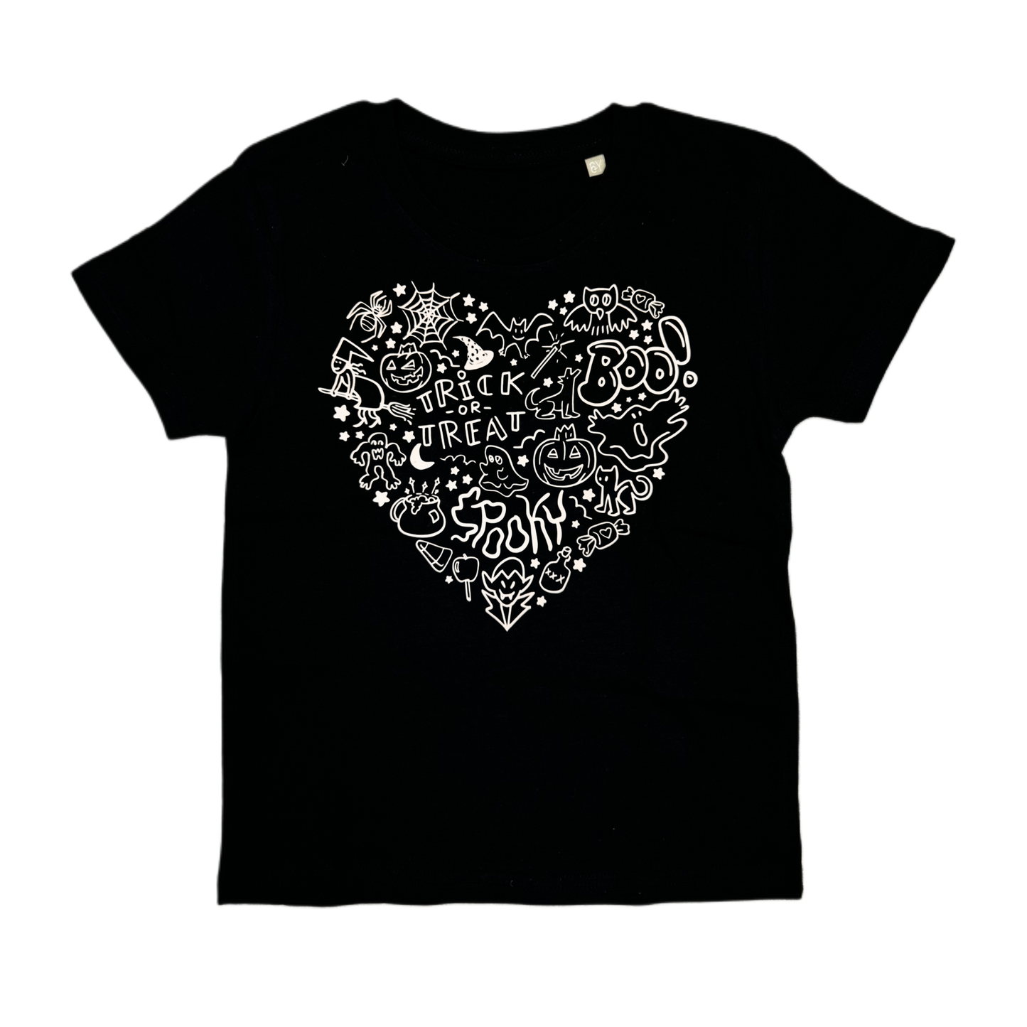 Shirt SPOOKY HEART - schwarz