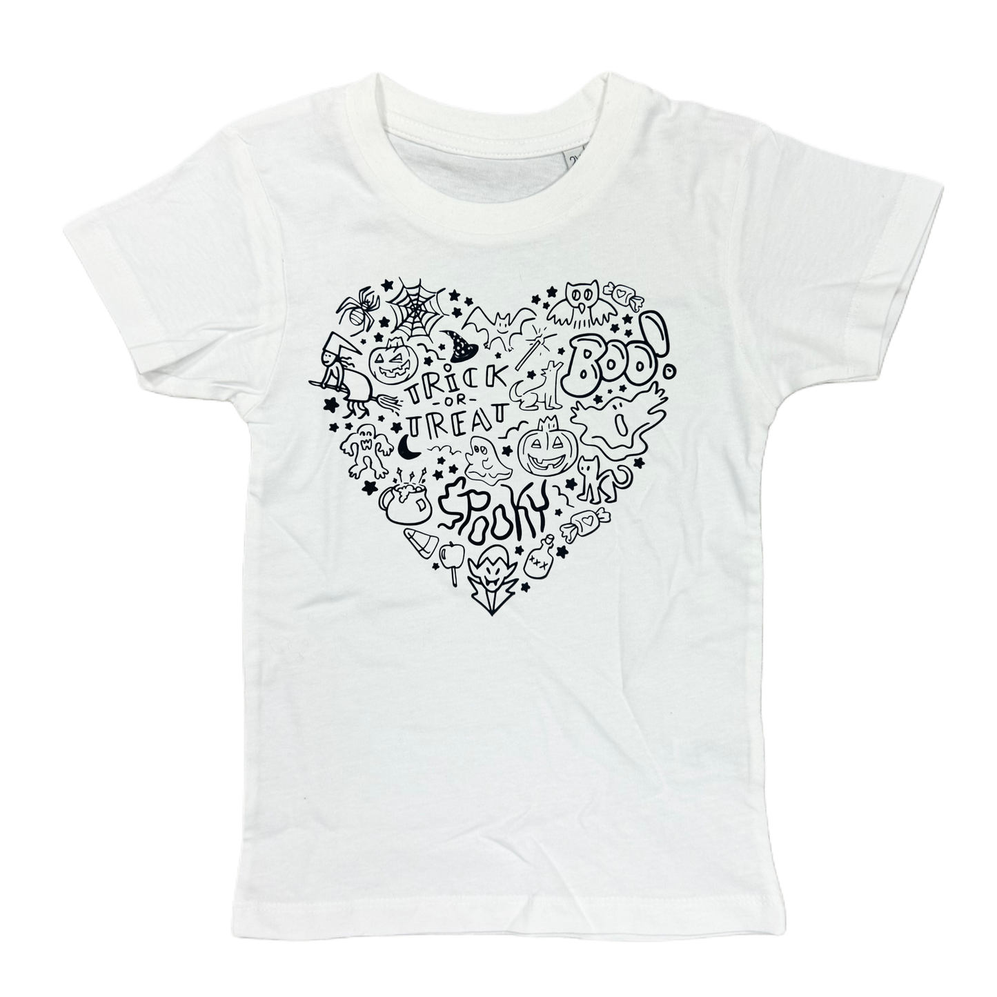 Shirt SPOOKY HEART - weiß