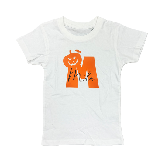 Shirt PUMPKIN LETTER - weiß