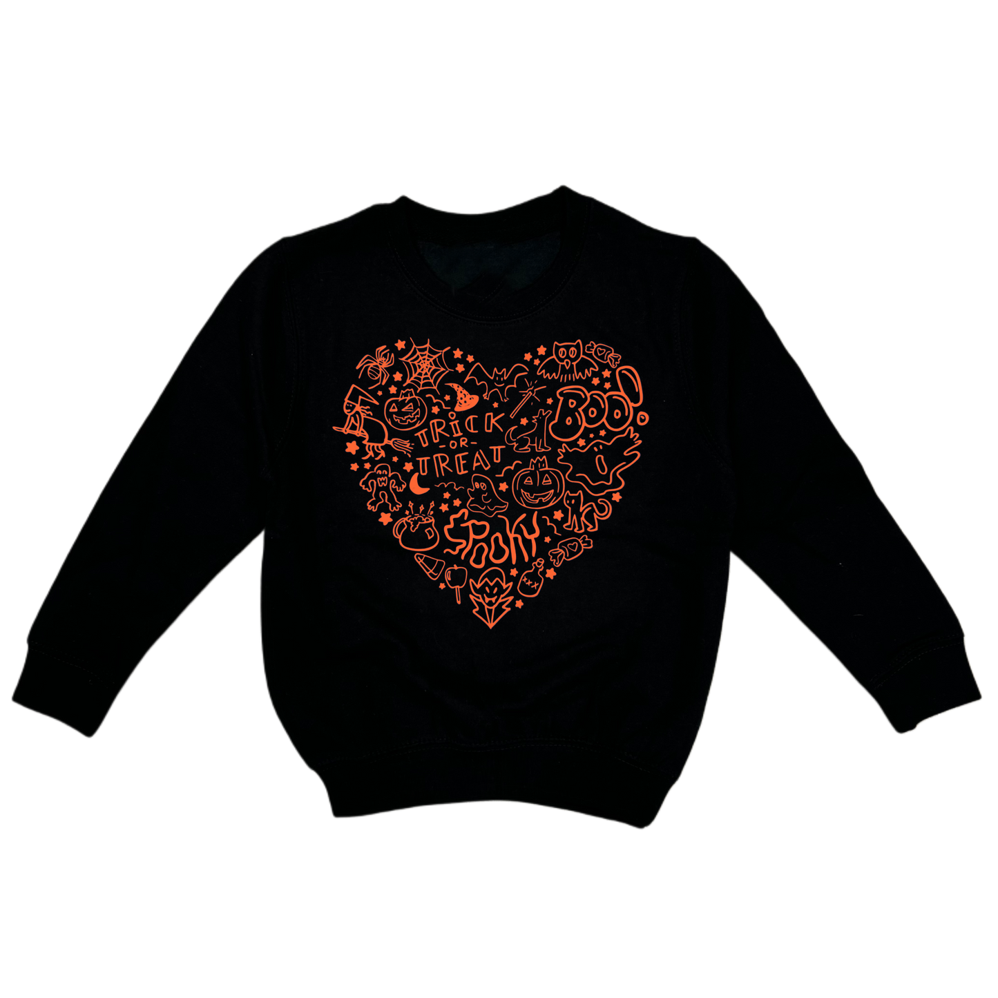 Sweater SPOOKY HEART - schwarz