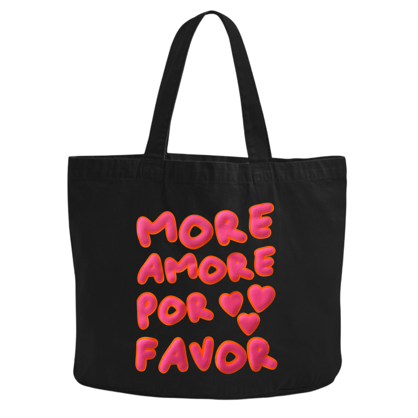 Tote Bag MORE AMORE - vintage black