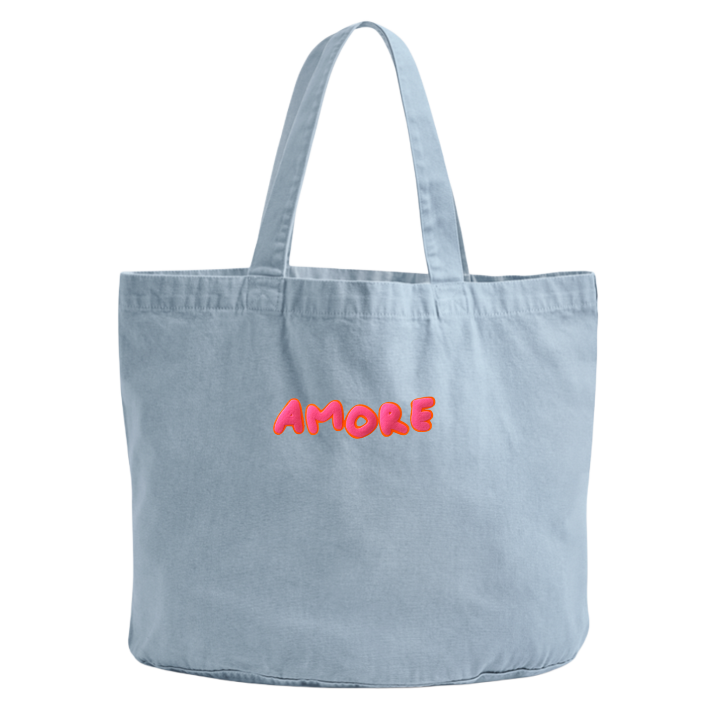 Tote Bag MORE AMORE - vintage blue