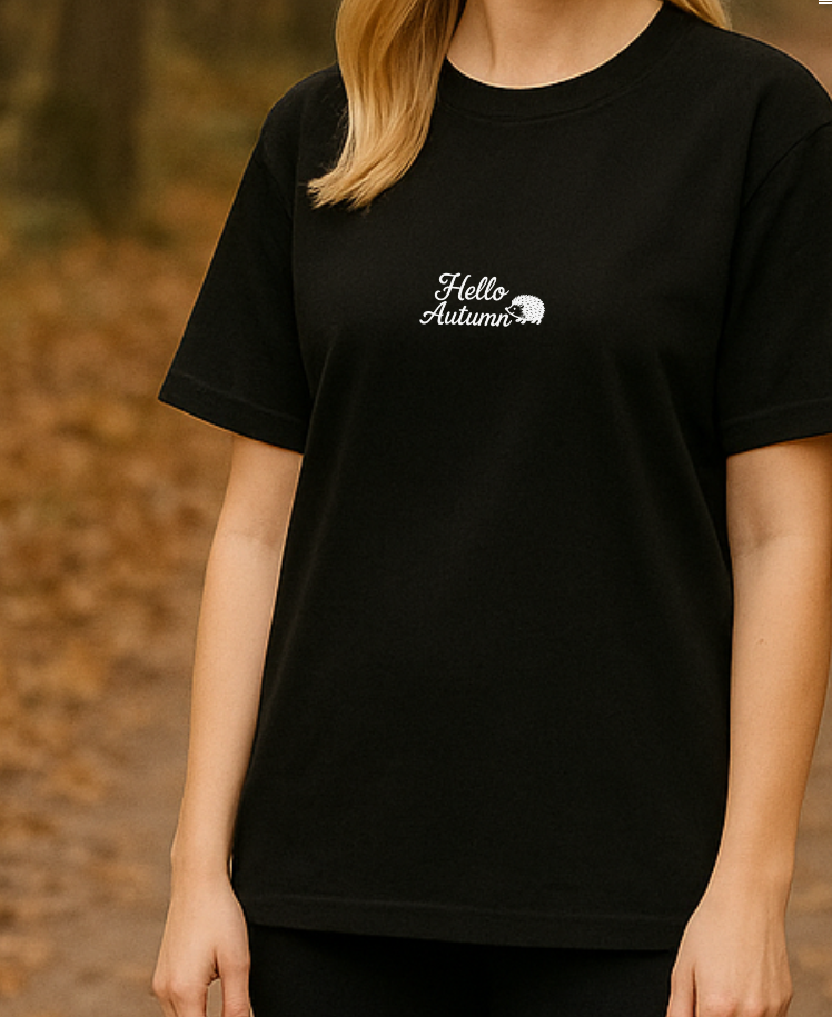 Shirt HELLO AUTUMN - black/offwhite