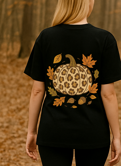 Shirt LEO PUMPKIN - black