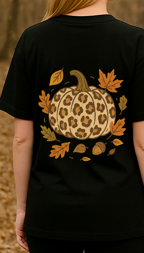 Shirt LEO PUMPKIN - black